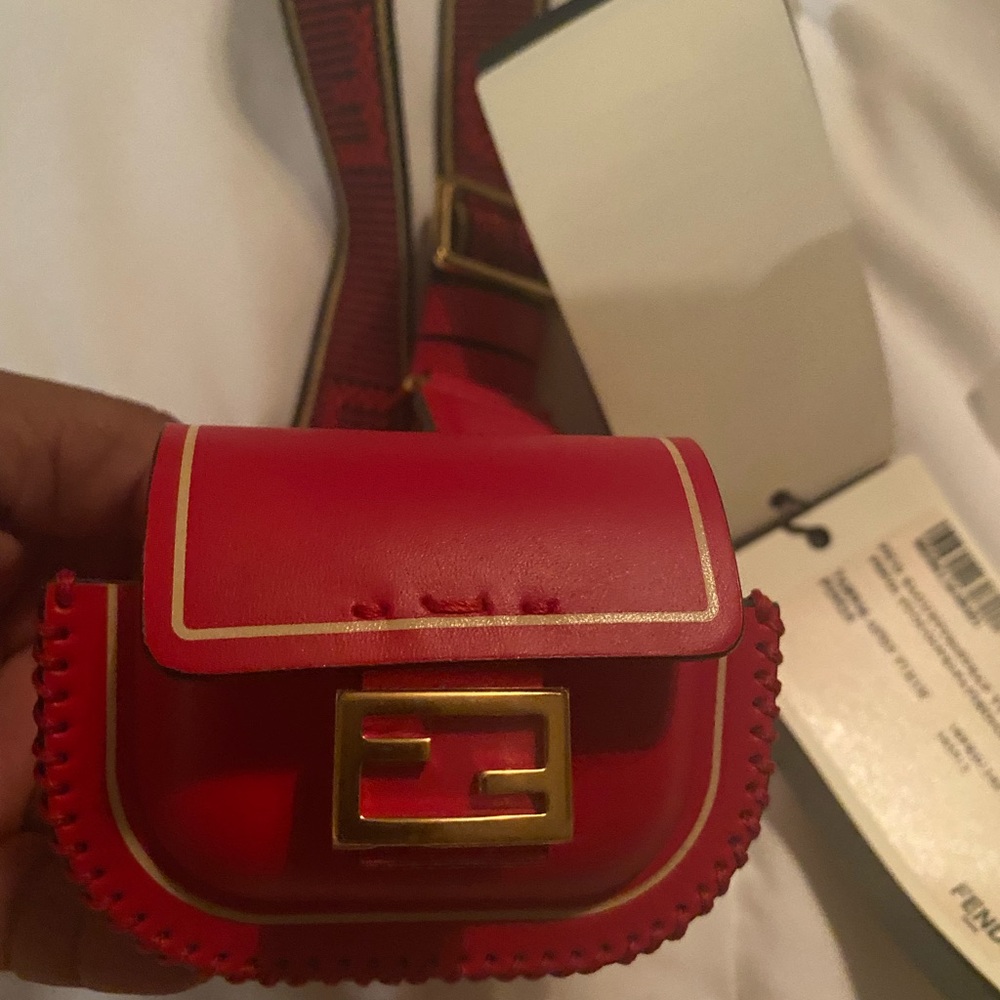 SOLD!!!!!!!!! FENDI mini FF pico baguette bag-accessory